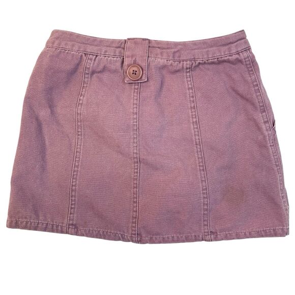 Girls Purple Skort Xhilaration M Y2K Button Front Cotton Shorts School - Picture 2 of 8